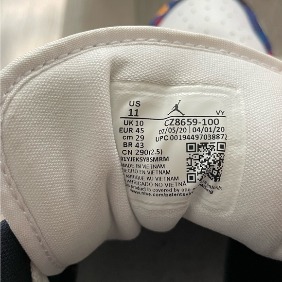 🔥 Nike Air Jordan 1 “Nothing But Net” Low Multicolor Sneakers  - Size 11 Men - Picture 6 of 8